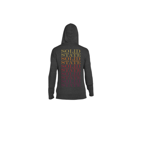 Lightweight Zip Hoodie Heather Black