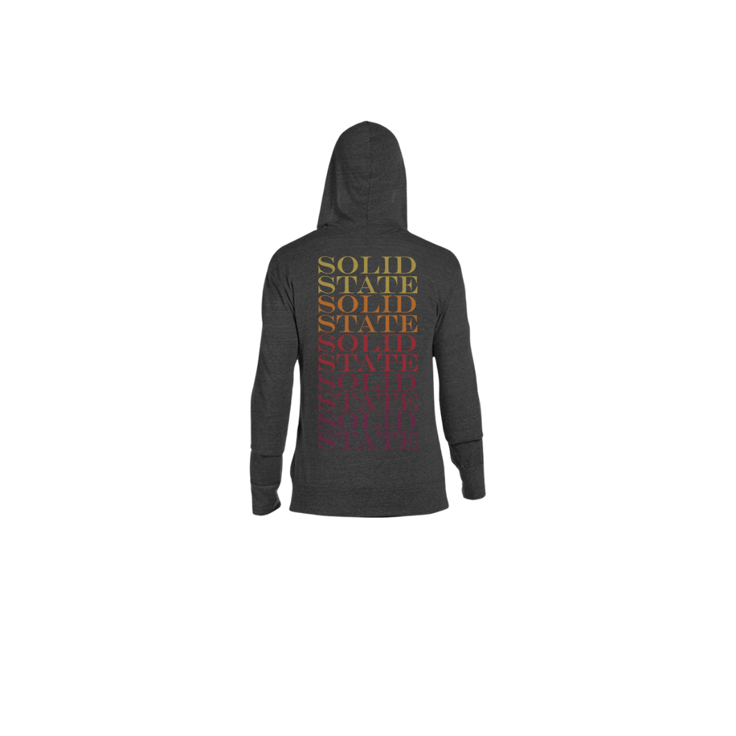 Lightweight Zip Hoodie Heather Black